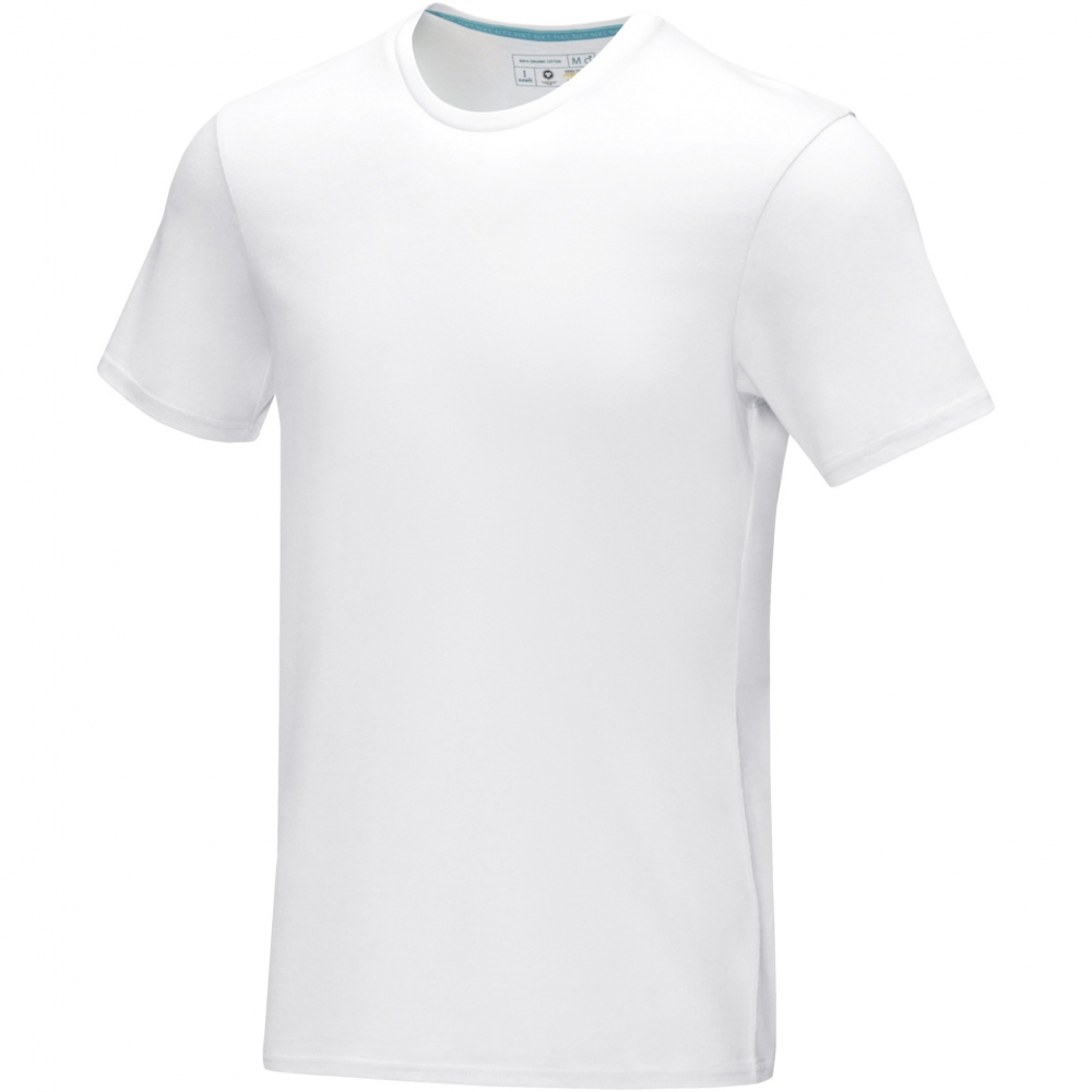 Logo trade promotional merchandise image of: Azurite short sleeve men’s organic t-shirt